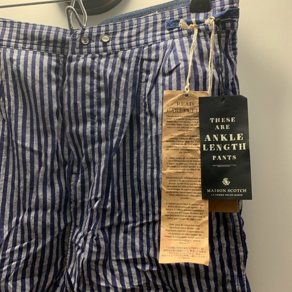 Scotch and Soda NWT Striped pants